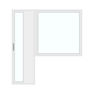 Door with large right window