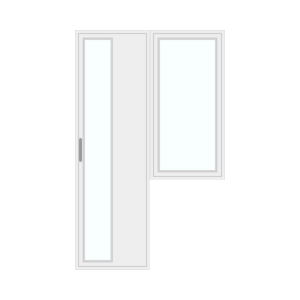 Door with right window