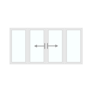 Quadruple sliding