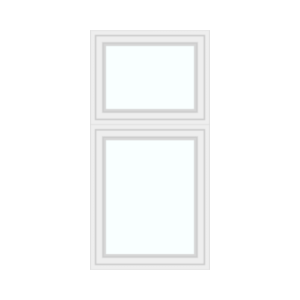 Single window with top section